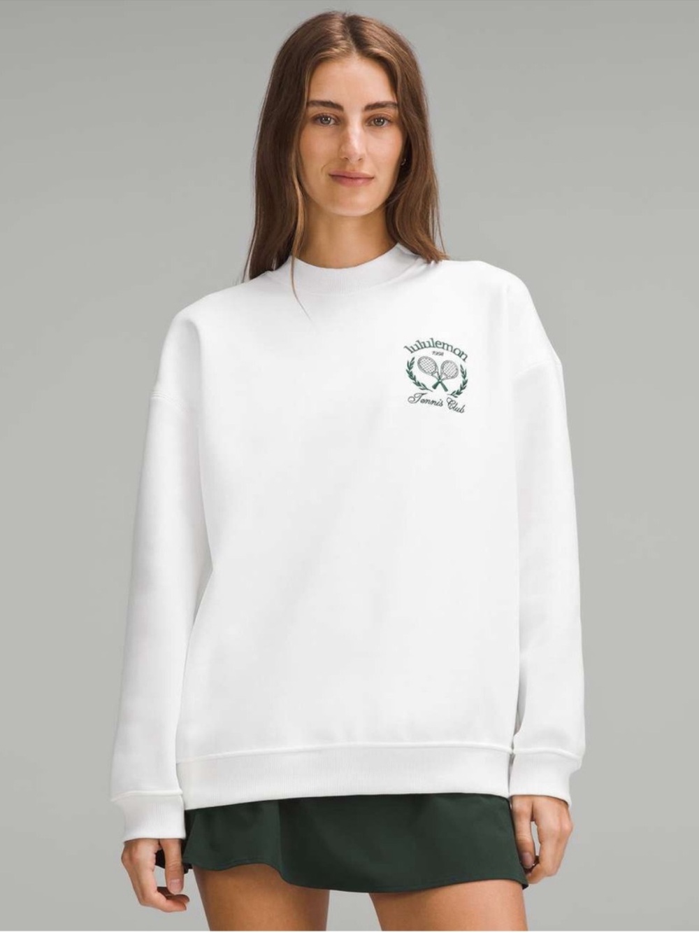 Lululemon Heavyweight Fleece Pullover *Tennis Club EUC Size medium